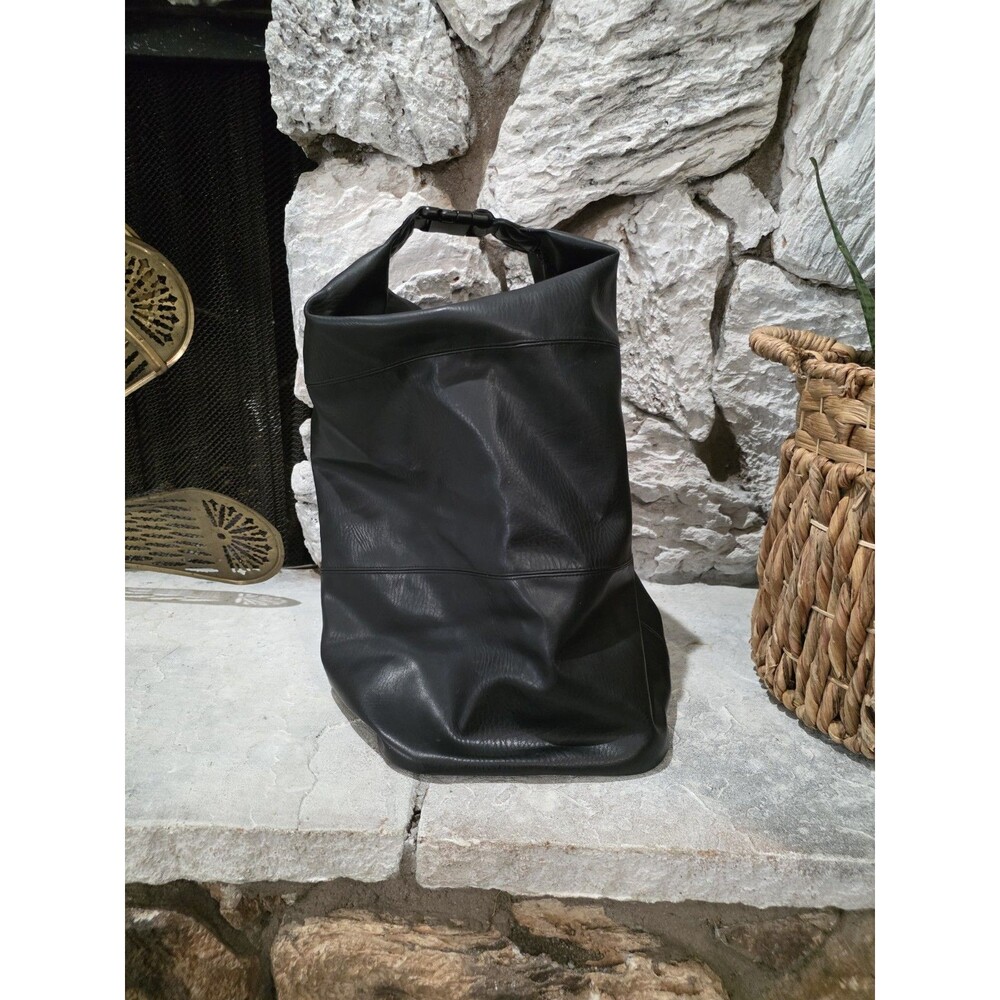 Karl Lagerfeld Big Black DUFFLE Backpack DUFFEL BAG 19 X 10.5 X 9 Carry On TSA